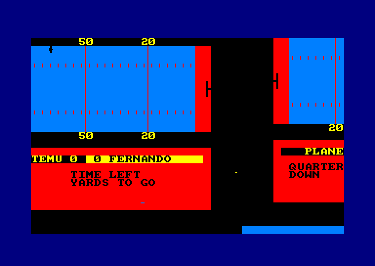 American Football (1984, Mind Games) (ZX Spectrum) 